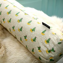 솜포함/바디필로우/안고자는 베개/롱 베개/등 받이 쿠션, 110X25원통형, 도톰한순면옥스포드우산악어브라운