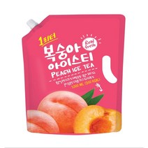 [대용량] 복숭아아이스티 (1000ml) 등산 낚시 외부행사, 1000ml, 1개입