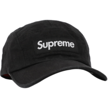 Supreme 슈프림 당일발송)슈프림 SS22H137 BLACK 린넨 캠프캡