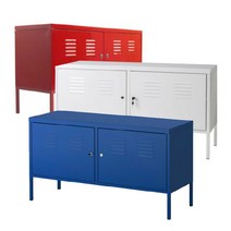 마켓비 MKB 수납장 시리즈 철제 틈새 수납장 +브랜디홈가방 / 이케아 거실 베란다 수납 2단 3단 캐비넷 서랍장 인테리어 안방 원룸 다용도, 06. 마켓비 MKB 캐비닛 수납장 4단 블루