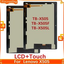 10.1 'Lenovo 탭 M10 TB-X505 TB-X505F TB-X505X TB-X505L LCD 디스플레이 터치 스크린 디지타이저 패널 어셈블리 교체 테스트, LCD Touch Orig Black