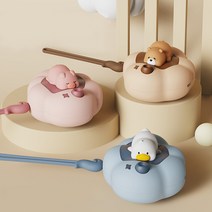 휴대용 손난로 USB충전 전기 핫팩 3초쾌속발열 캠핑용 무드등 키여운 캐릭터, 블루