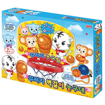드림티앤지 꾸러기 벽걸이 농구대 농구 완구, 혼합 색상