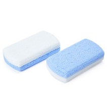 버디브로 풋파일 발각질제거 양면 숫돌 2개, 혼합 색상