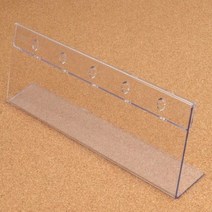 다용도 투명 아크릴 삼각 안내 꽂이 250X80MM