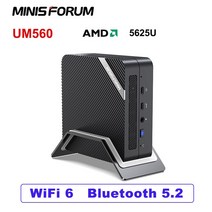 Minisforum 듀얼 채널 HD C타입 컴퓨터 미니 PC UM560 AMD Ryzen 5 5625U 6C 12T Windows 11 PRO 게, 04 8G 256G_01 미국