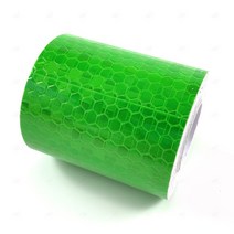 화물차 발광 시트지 트럭 벌집 반사판 차량용 야광 스티커 고휘도 빛반사 방조 반사지 자동차 안전 야간 반사 리플렉터 차량 형광 재귀 필름 축광 테이프 5cm 그린