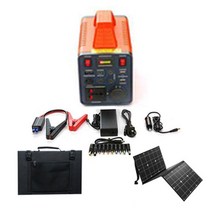 아우스 JE 577Wh 156000mAh 초대용량 캠핑용배터리 파워뱅크 220V 인버터 태양전지판 태양열패널 태양열집열판 점프스타터 랜턴 낚시랜턴 낚시후레시 캠핑카 차박용품, 파워뱅크(577Wh)+태양열패널(60W)