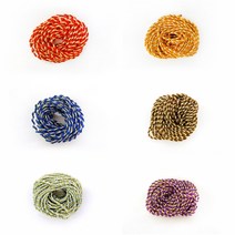 5000 꽈배기줄(약8M), 금색 보라