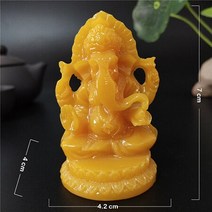 불교용품 코끼리 동상 부처님 코끼리 하나님 조각 11CM/4.33inch 남자 만든 옥 돌 장식 홈 정원 장식 부처, 01 Orange