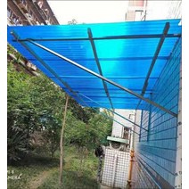 컨테이너하우스 이동식주택 렉산골판 처마 지붕재, 길이 4m 두께 2mm(폭 90cm)