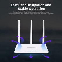 와이파이공유기 LTE라우터 외부 안테나 라우터 300Mbps 무선 와이파이 라우터 하이 게인 안테나 포함 더, 한개옵션0