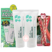 비욘드 엔젤아쿠아 데일리 시카 크림(1+1)기획세트+핑크빨대20개 증정, 150ml+150ml