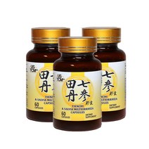USTCM 전칠삼 단삼 추출물 1000mg 60베지캡슐 3팩, 60캡슐
