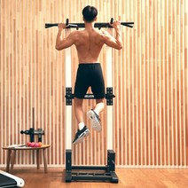 멜킨스포츠 치닝디핑 젠틀마스터 가정용 철봉 실내 턱걸이 운동 헬스 기구 홈트 딥스 친업 머신, 제트 블랙, 젠틀마스터 (방문설치)