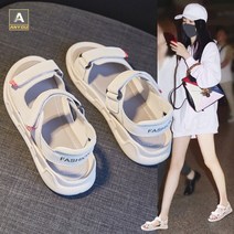 Anyou 여자 여름샌들 여성샌들 천연소가죽 플랫 스포츠 샌들