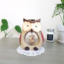 대진무역 앤틱소품 코끼리장식품 동물소품 장식소품 도자기소품 동물모형 동물인형, 부엉이2P