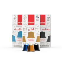 이탈카페 이탈리아 캡슐커피 네스프레소 호환 블랜딩 3종 (10캡슐), 02. 디카페인