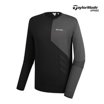[테일러메이드]남성 배색 라운드 니트 TMSRK1922-199