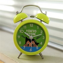 아스트로보이 아톰 트윈스틸 알람 탁상시계, 그린