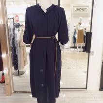 리안뉴욕 여성 루즈핏 칠부 소매 원피스