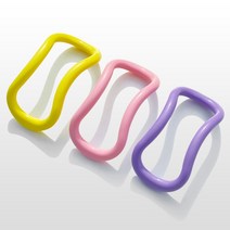폭스밸리 라인링 필라테스 종아리 요가링 1개 (하드 소프트), 하드:베이비핑크