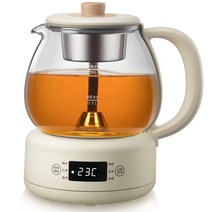 약탕기 가정용 업소용 한약 도자기 중탕기 대용량 홍삼 달임기 전기 탕약기 220V 1L 자동 전기 유리 주전자, 03 220V UK