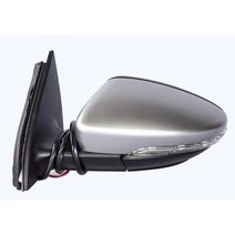 시그널 램프 자동 접이식 방향 지시등 사이드 미러 어셈블리 폭스바겐 파사트 B7 2012 2013 2014 2015 2016, FREE, 왼쪽 실버 13 와이어, 1개