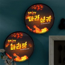 [천삼백케이] [꾸밈] nw556-LED액자25R마라에중독되다, 타입1 마라탕
