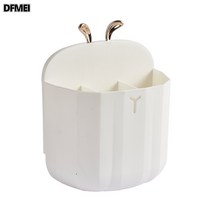 DFMEI 펀칭프리 수저통 가정용 다용도 물빠짐 벽걸이 수저통, 펄 화이트