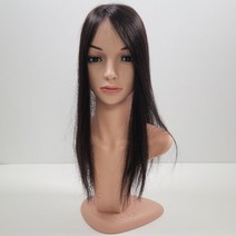 인모 긴머리 부분가발 (7x13-)45cm 앞쪽부터 뒷쪽으로 가르마커버, 2.AB(7x13)-45cm (자연검정)