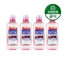 유한양행 [본사직영] 유한덴탈케어 메디가글 순한맛 구강청결제 750mL 복숭아향, 4개