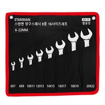 스탠맨 양구 스패너 8종 세트, 1세트