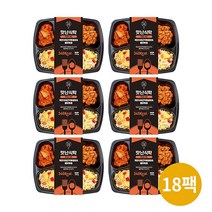 [맛난식탁] 계란야채곤약볶음밥&불닭볶음 도시락 (6 12 18팩 택1)