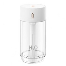 간편세척가습기 데스크탑 공기 보이는 물 탱크 청소하기 쉬운 스마트 칩 투명 usb 플러그인 데스크탑, 하얀