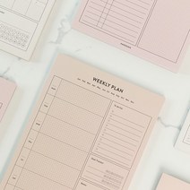 페이퍼리안 라이프패드 플래너 A5 먼슬리 위클리 데일리 노트패드 스케줄러 플래너 만년형, 데일리플랜