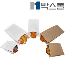 박스몰 도아리봉투 빵 쿠키 식품포장용 종이봉투, 1개, 노루지 M봉투(1754) 11x5x23 / 100장