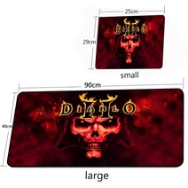 장패드디아블로 2 키보드 레스트 패드 게이머 테이블 마우스 게이밍 블랙 데스크 매트 확장 대형 Pc 맞춤형, 09 Black_02 290X250X2MM