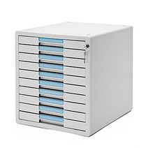 문서정리 미니 서랍 서류 정리함 열쇠 서류함 (10단), 단품