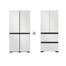[삼성][BESPOKE] 냉장고(875L) + 김치플러스(490L) 4도어 프리스탠딩 (코타 화이트) RF85B911101EP