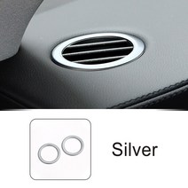 스테인레스 스틸 대시 보드 에어 컨디셔너 통풍구 장식 커버 트림 메르세데스 벤츠 CLS W218 CLS260 300 320 350 2012-2017, 보여진 바와 같이, 2 조각