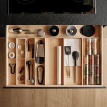 수저통 서랍용 분리함 정리함 싱크대 수저 조리기구통 주방, C. 451-550MM   스타일 B