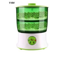 콩나물키우기세트 콩나물기르기 콩나물재배기 키트 110V 220V 가정용 전기 콩나물 기계 지능형 콩나물 기계 2 층 자동 콩나물 메이커, 유럽 연합