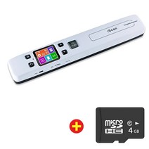 책스캔 북스캔 휴대용 A4 스캐너 Iscan WiFi 1050 인치 당 점 JPG/PDF 사진 이미지 책 문서 LCD 디스플레이, 02 NO WIFI 4G SD Card