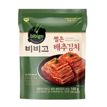 CJ더마켓 집반찬 집밥 가정식 자취템 탑티어 비비고 썰은배추김치 배추 총각 열무 국산 업소용 김치 100G, 19개