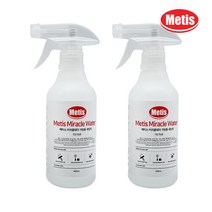 메티스 미라클워터 주방/욕실용 세정제 400ml x2개 곰팡이 소독제 클리너 냄새제거 살균제 찌든때 다목적 알카리이온수 냄세제거, 상세페이지 참조
