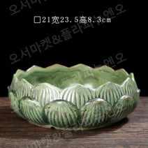 특이한 빈티지 수경 재배 화분 대형 도자기 연꽃 수반 옹기 예쁜 연못 원형, 세라믹, 타입 D