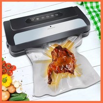 진공포장 기계 실러 청소기 10pcs 무료 가방 식품 보관 자동 주방 홈 히트 실러, 영국 플러그, 12x500cm2롤