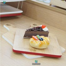 푸드스타일리스트 원데이클래스 대나무도마 나무손잡이도마 플레이팅도마, 레드