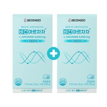[1+1] 비긴바이오 아르기닌 아르차차 20g x 15포 x 2box, 30포(15포x2박스), 300g